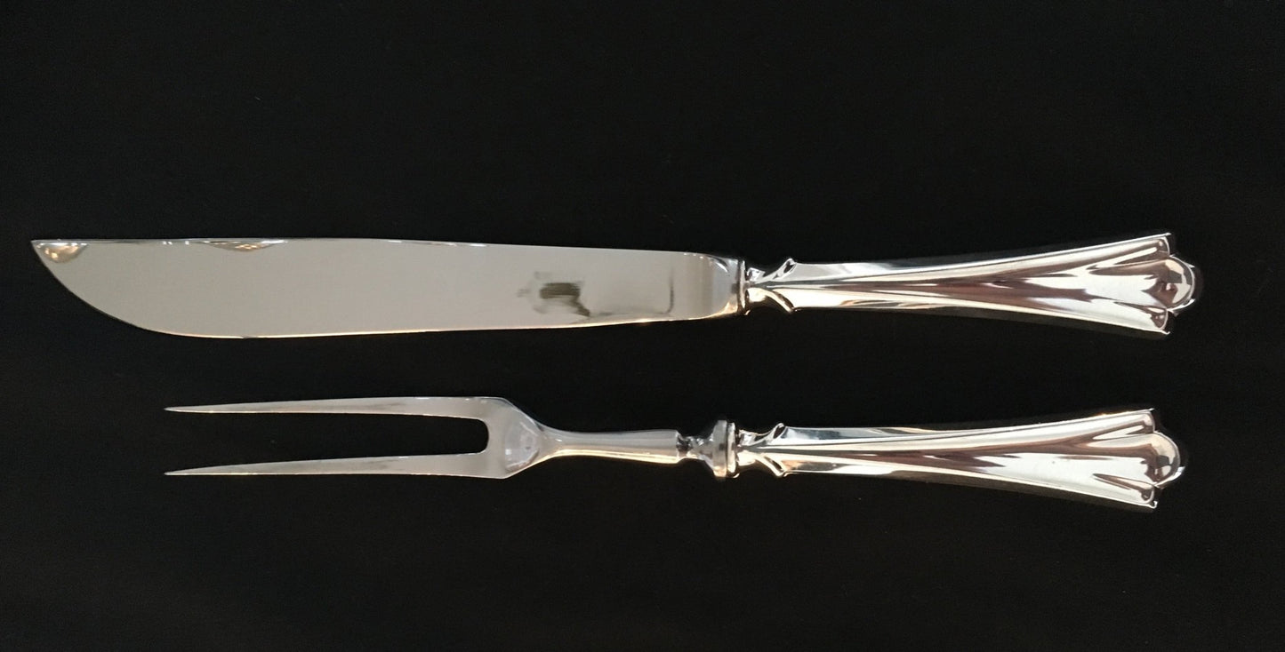 Lilje Sølvbestikk Transjerkniv og Transjergaffel