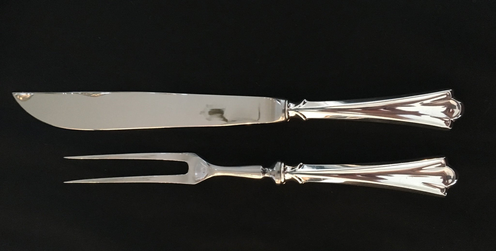 Lilje Sølvbestikk Transjerkniv og Transjergaffel