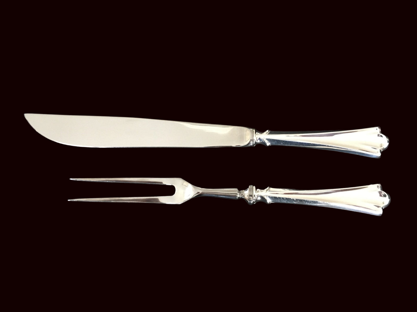 Lilje Sølvbestikk Transjerkniv og Transjergaffel