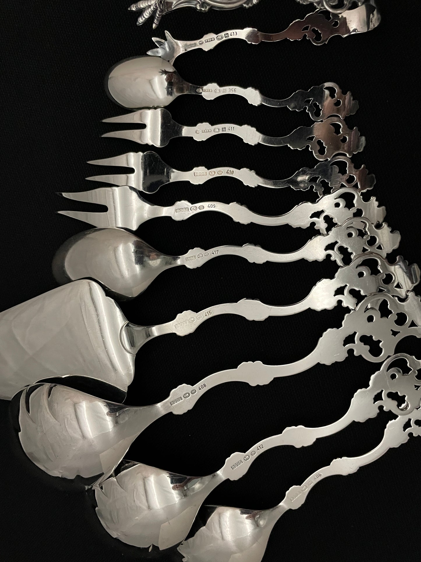 Oldemor Sølvbestikk Bakside