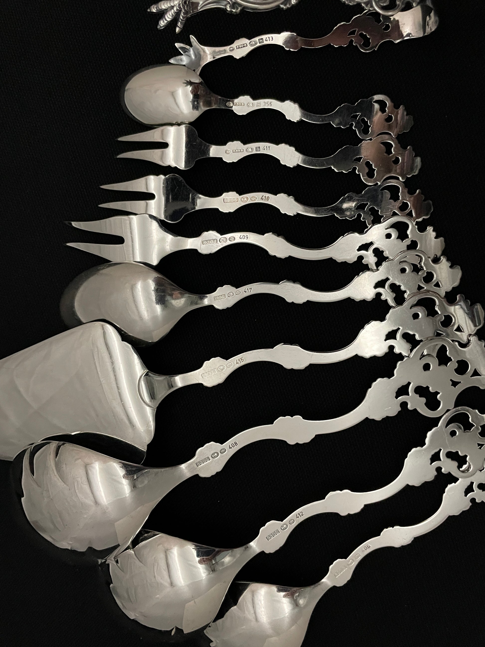 Oldemor Sølvbestikk Bakside
