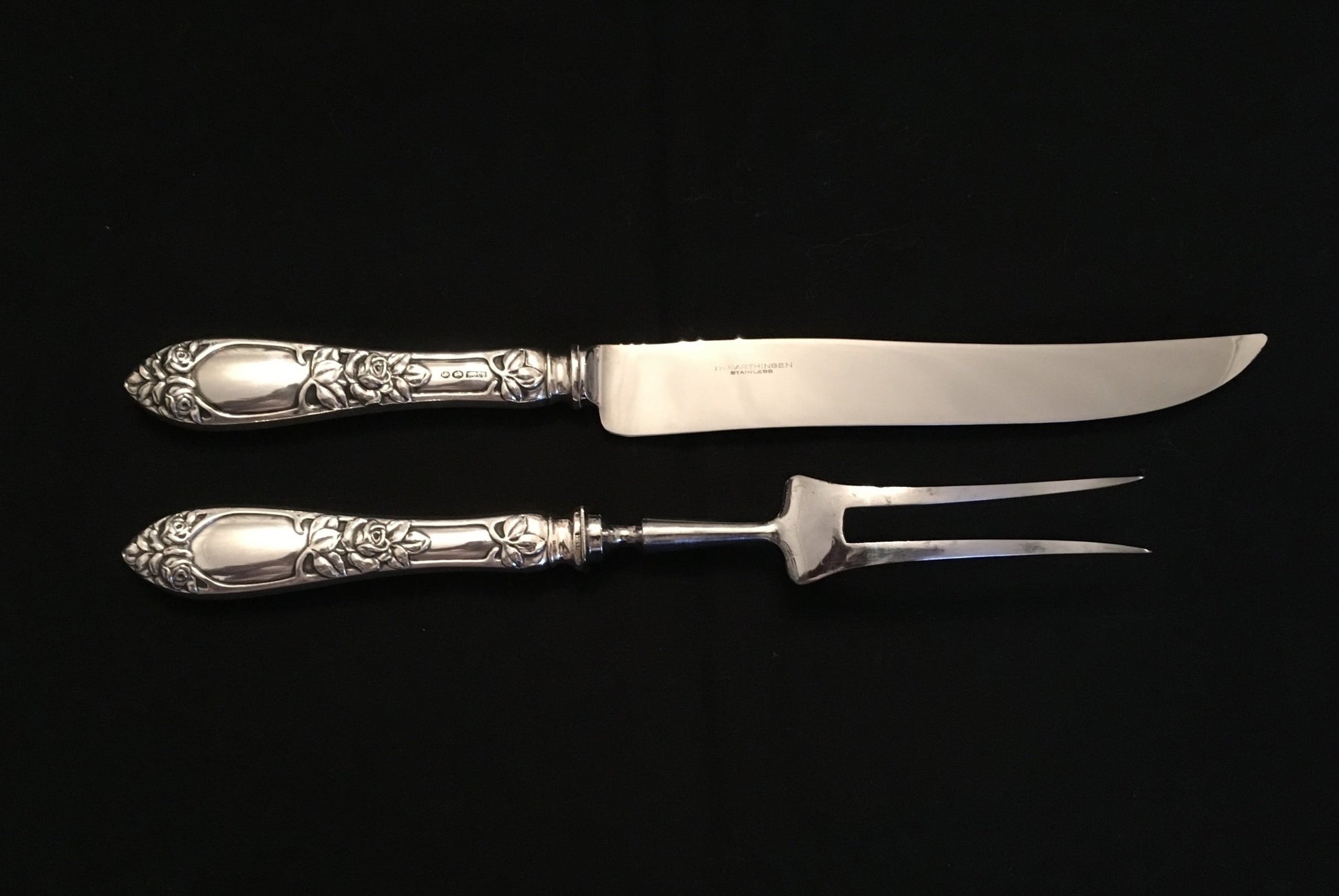 Opphøld Rose Sølvbestikk Transjergaffel og kniv