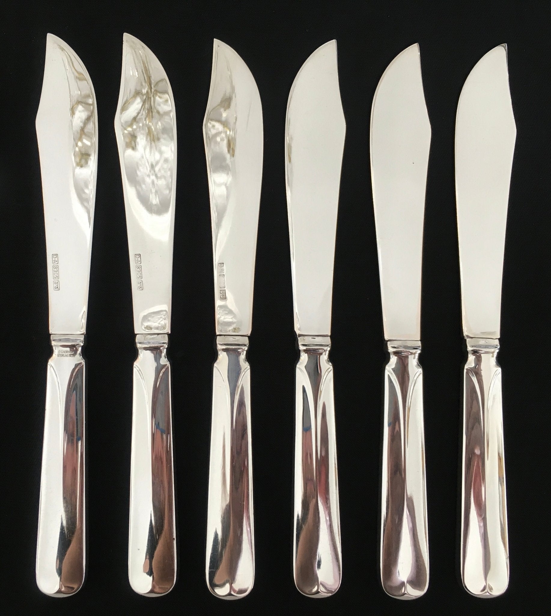 Rådhus Glatt Sølvbestikk Fiskekniv