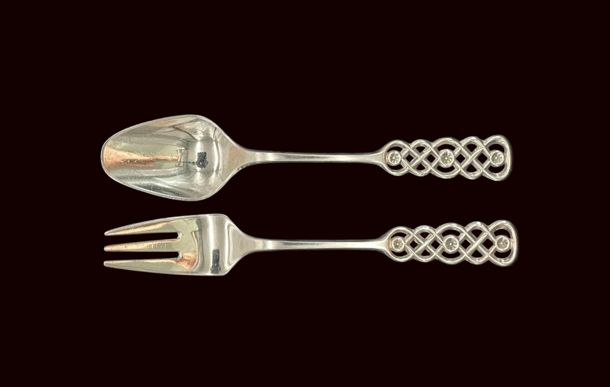 Ringebu Sølvbestikk Kakegaffel og Dessertskje