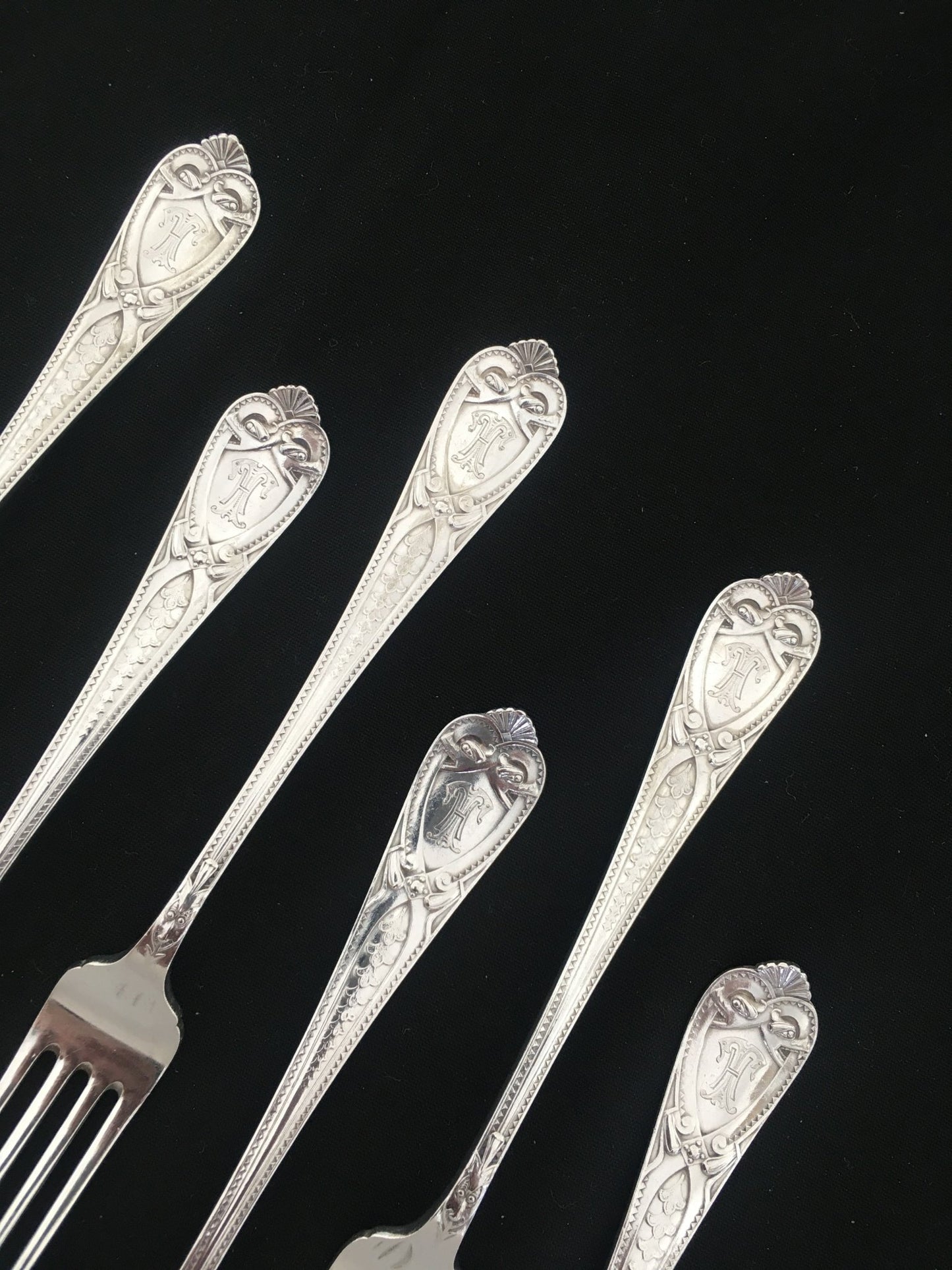 Romansk Sølvbestikk Gaffel 