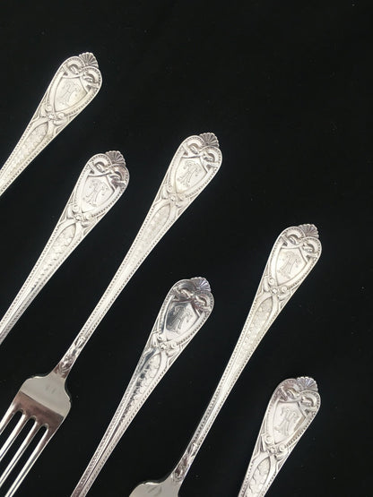 Romansk Sølvbestikk Gaffel 