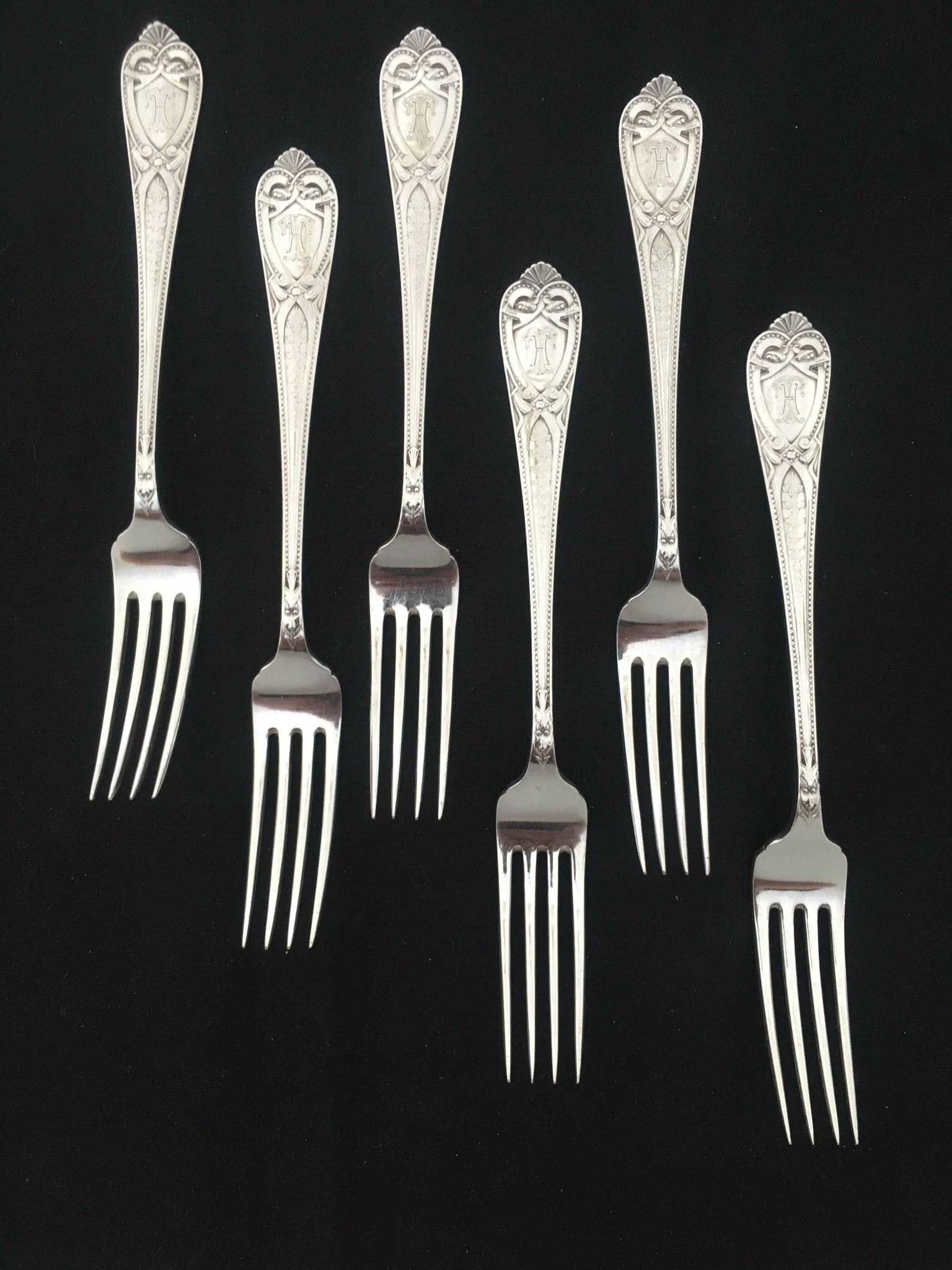 Romansk Sølvbestikk Gaffel