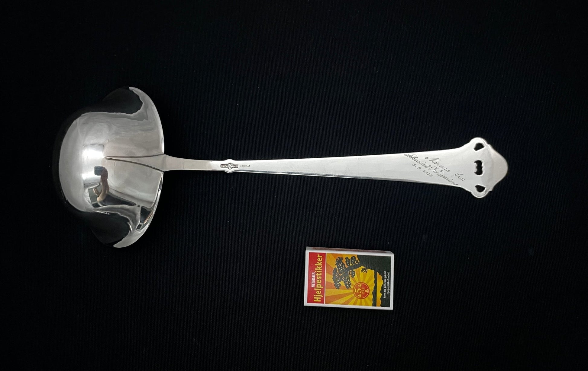 Saga Sølvbestikk Suppeøse Baksida