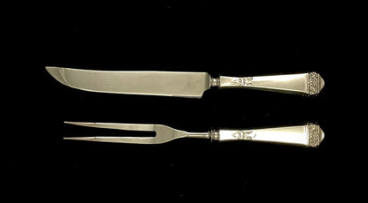 Saga Sølvbestikk Transjerkniv og Transjergaffe