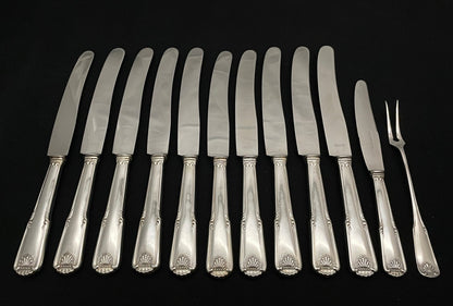 Skjell sølvbestikk Kniv