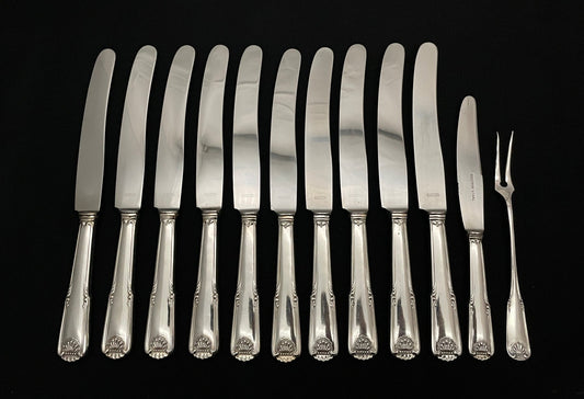 Skjell sølvbestikk Kniv