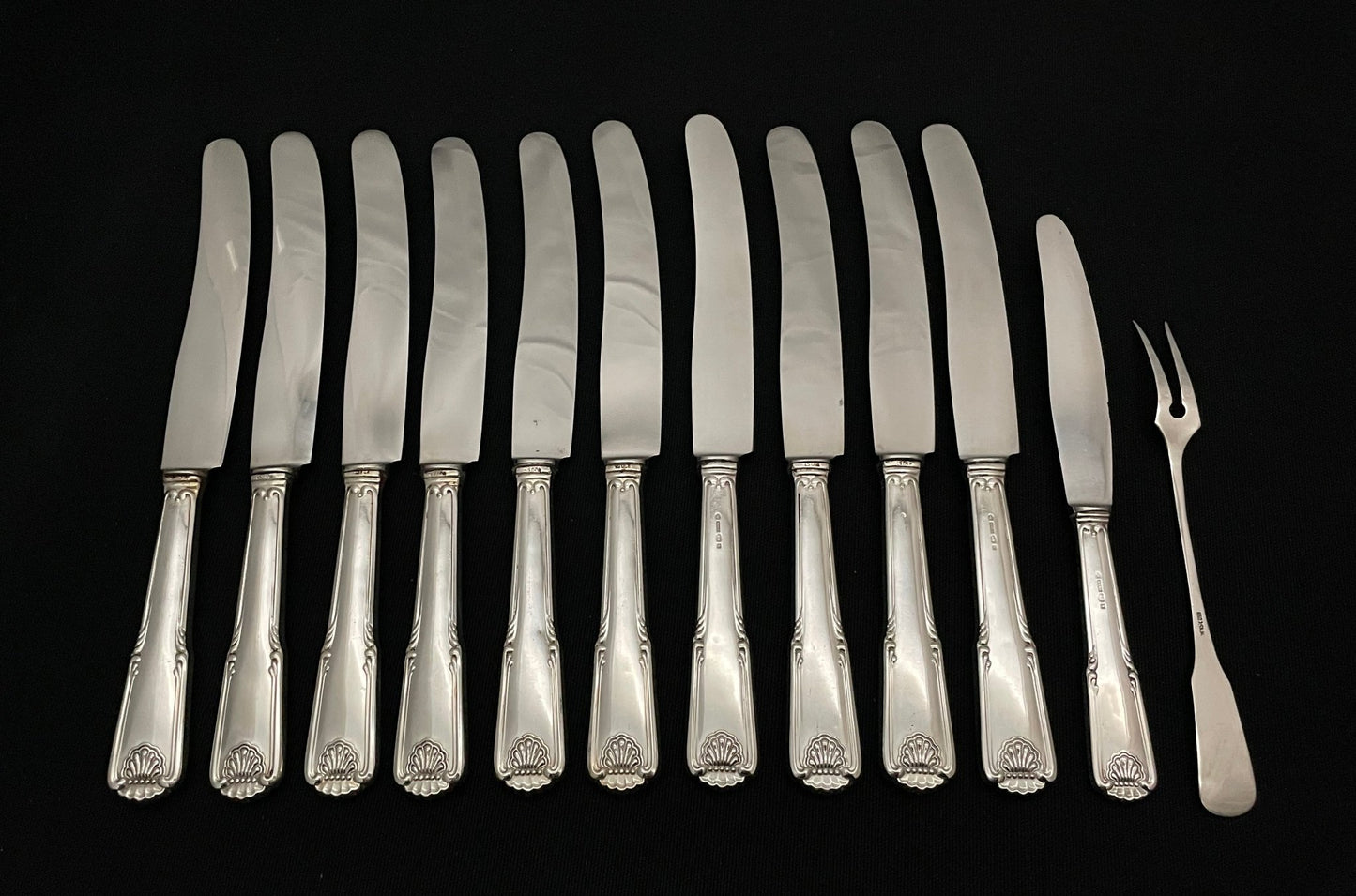 Skjell sølvbestikk Kniv