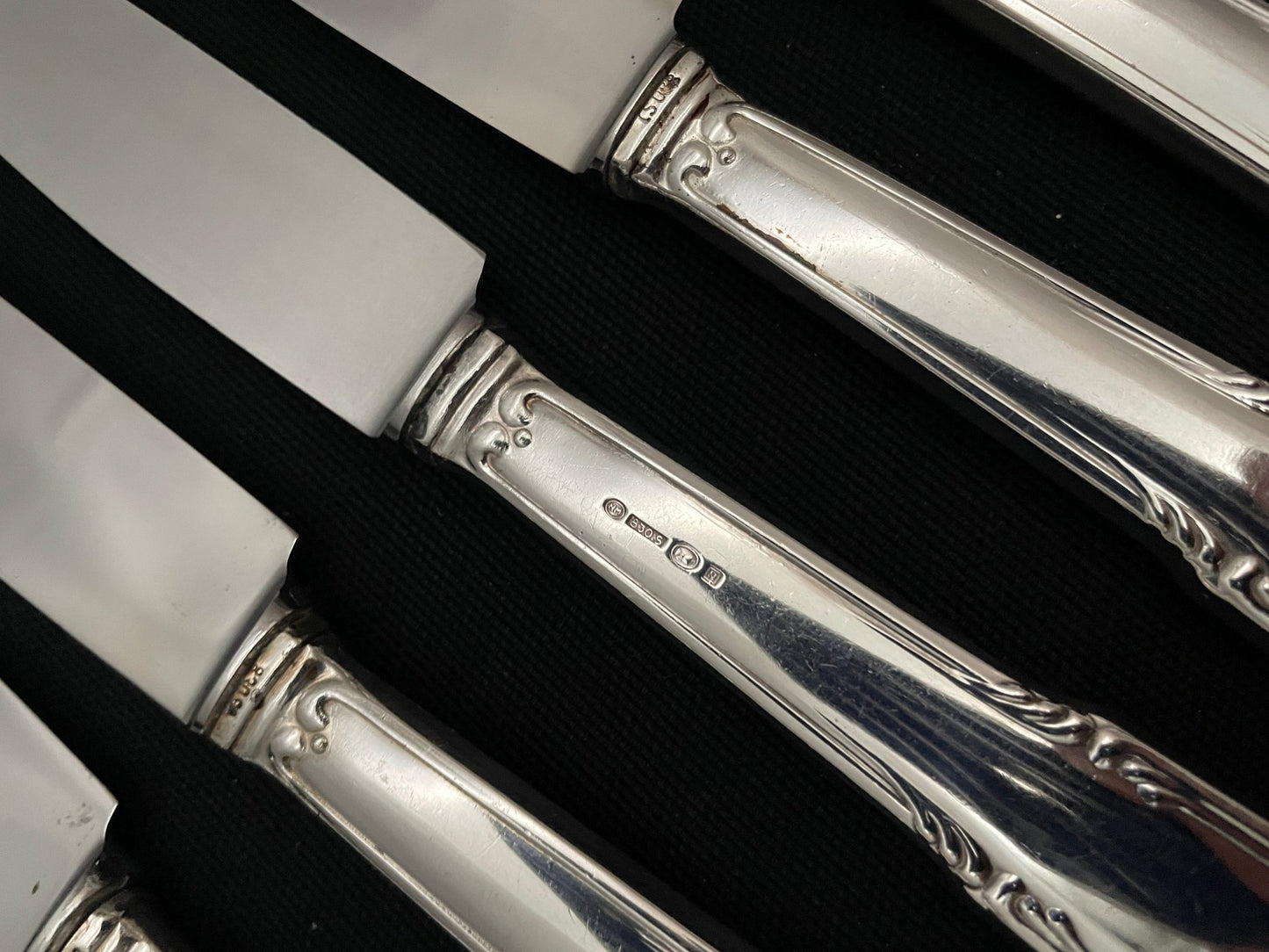 Skjell sølvbestikk av Th Marthinsen