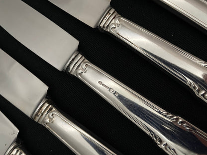 Skjell sølvbestikk av Th Marthinsen