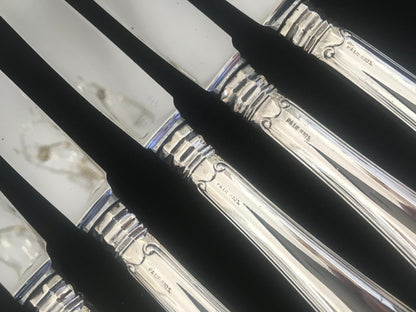 Skjell sølvbestikk Kniv bakside Tostrup