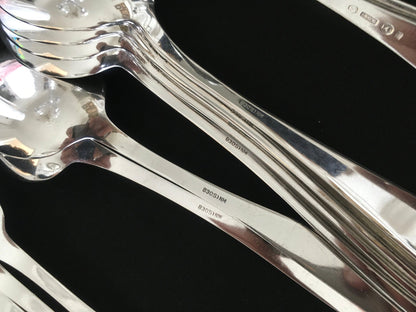 Slottssølv Sølvbestikk Bakside Stempel