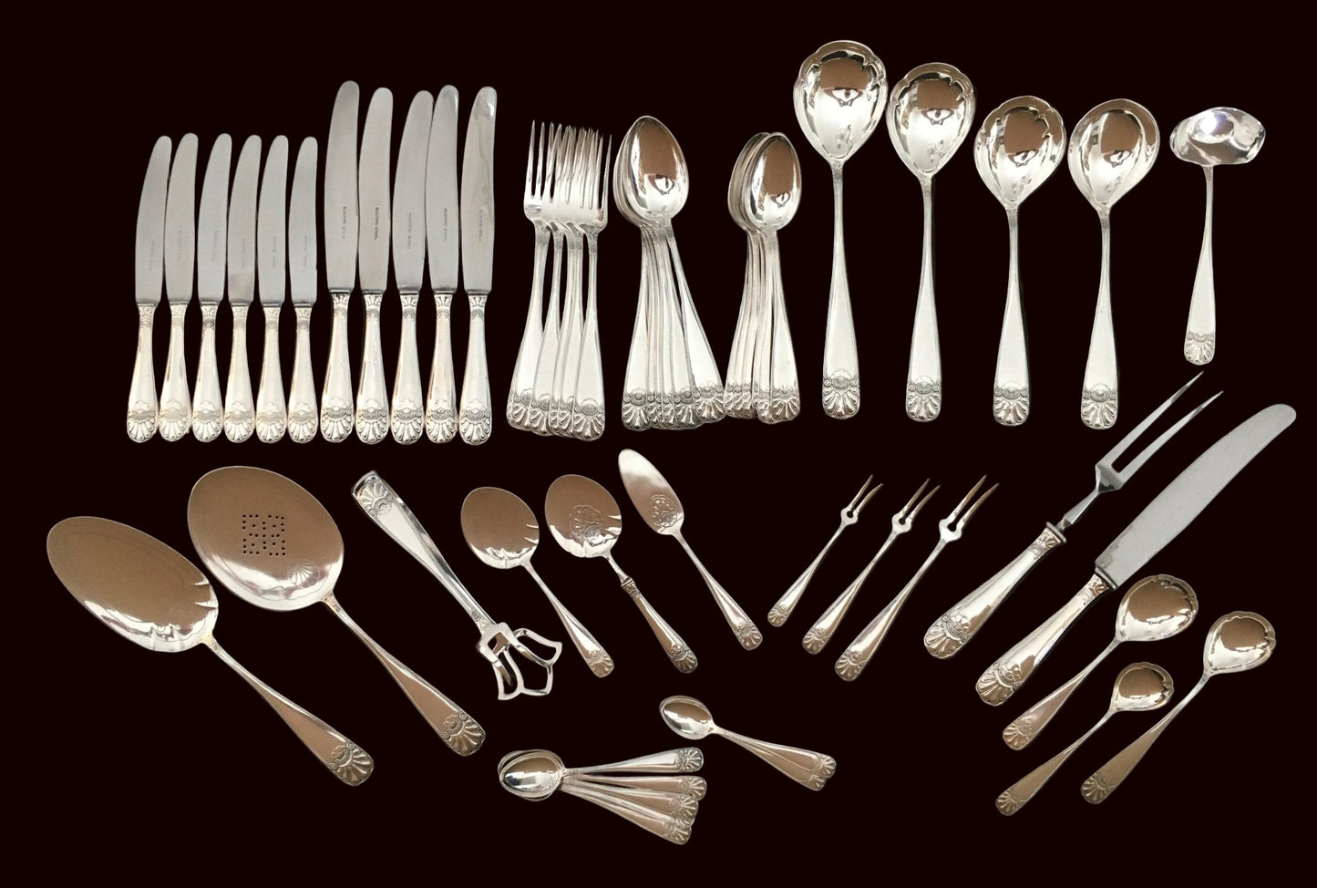 Slottssølv Sølvbestikk Bestikk Th Marthinsen