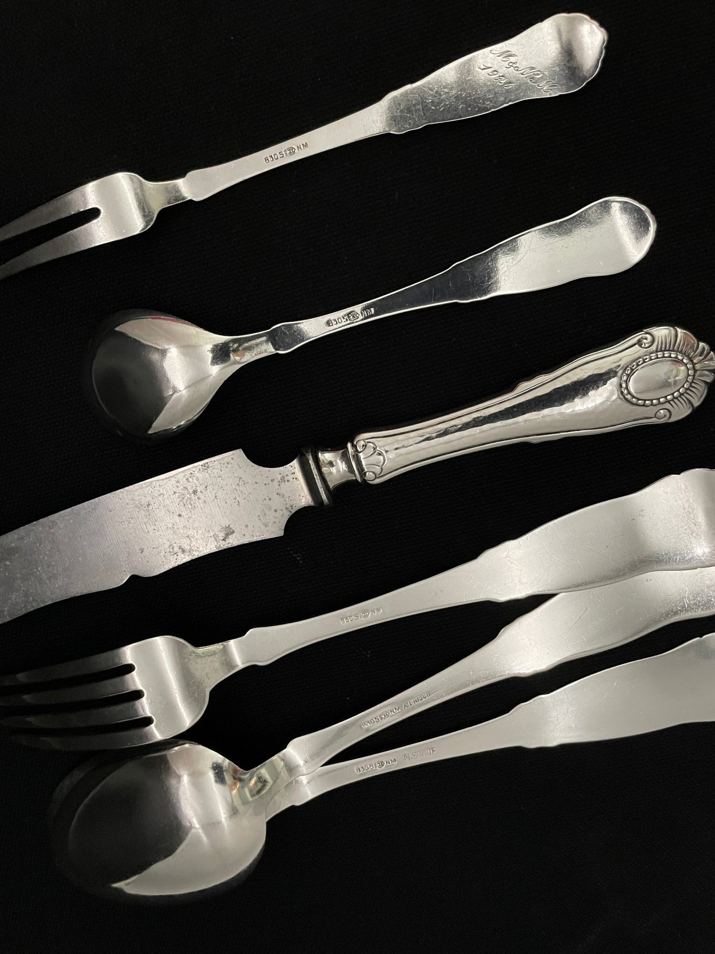 Sogne Sølvbestikk Bakside