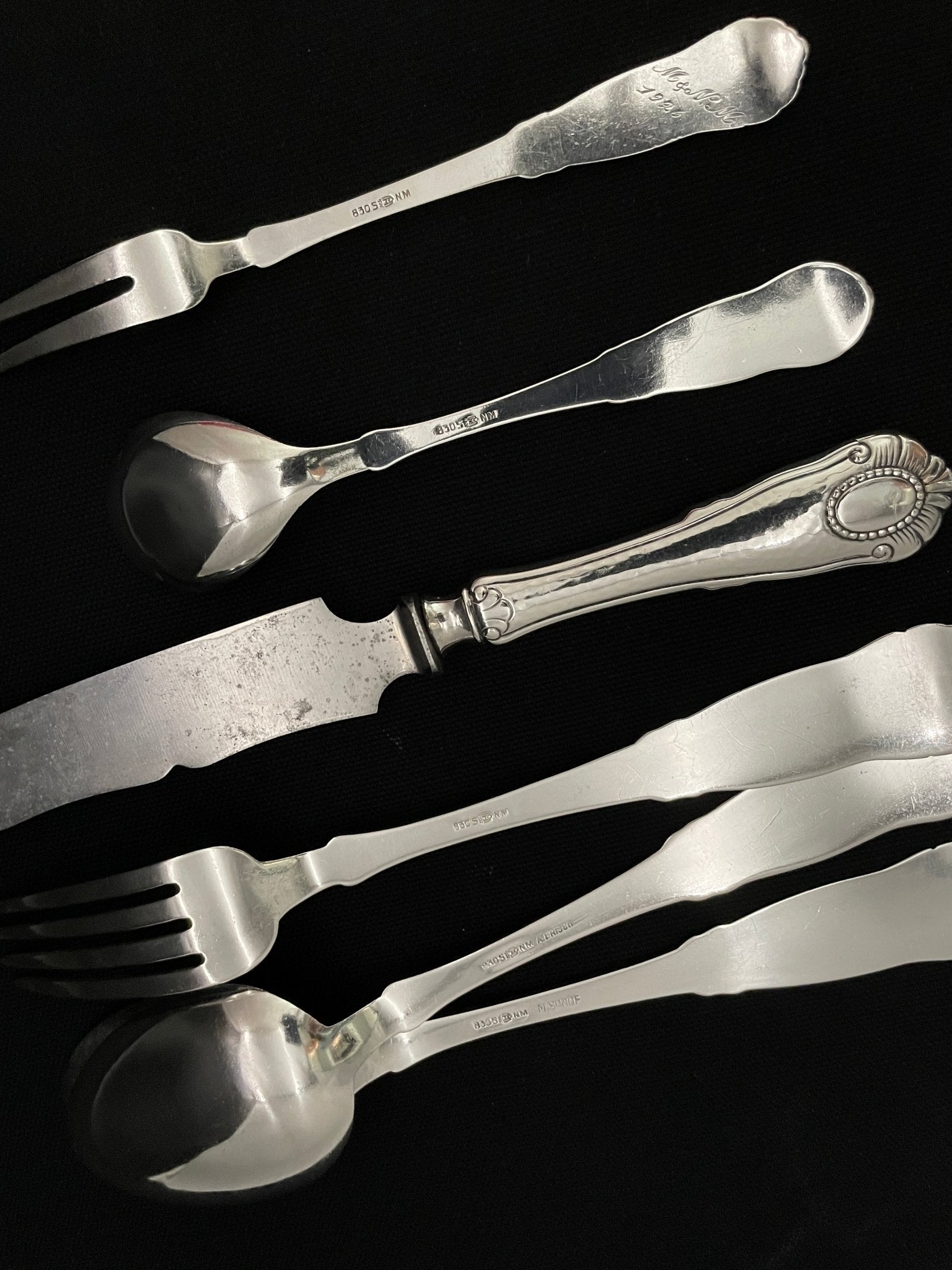 Sogne Sølvbestikk Bakside