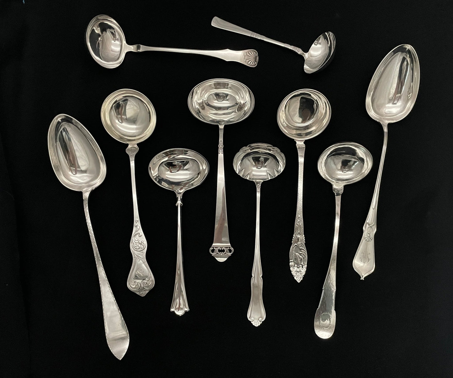 Sølvbestikk Suppeøse og Grøtskje