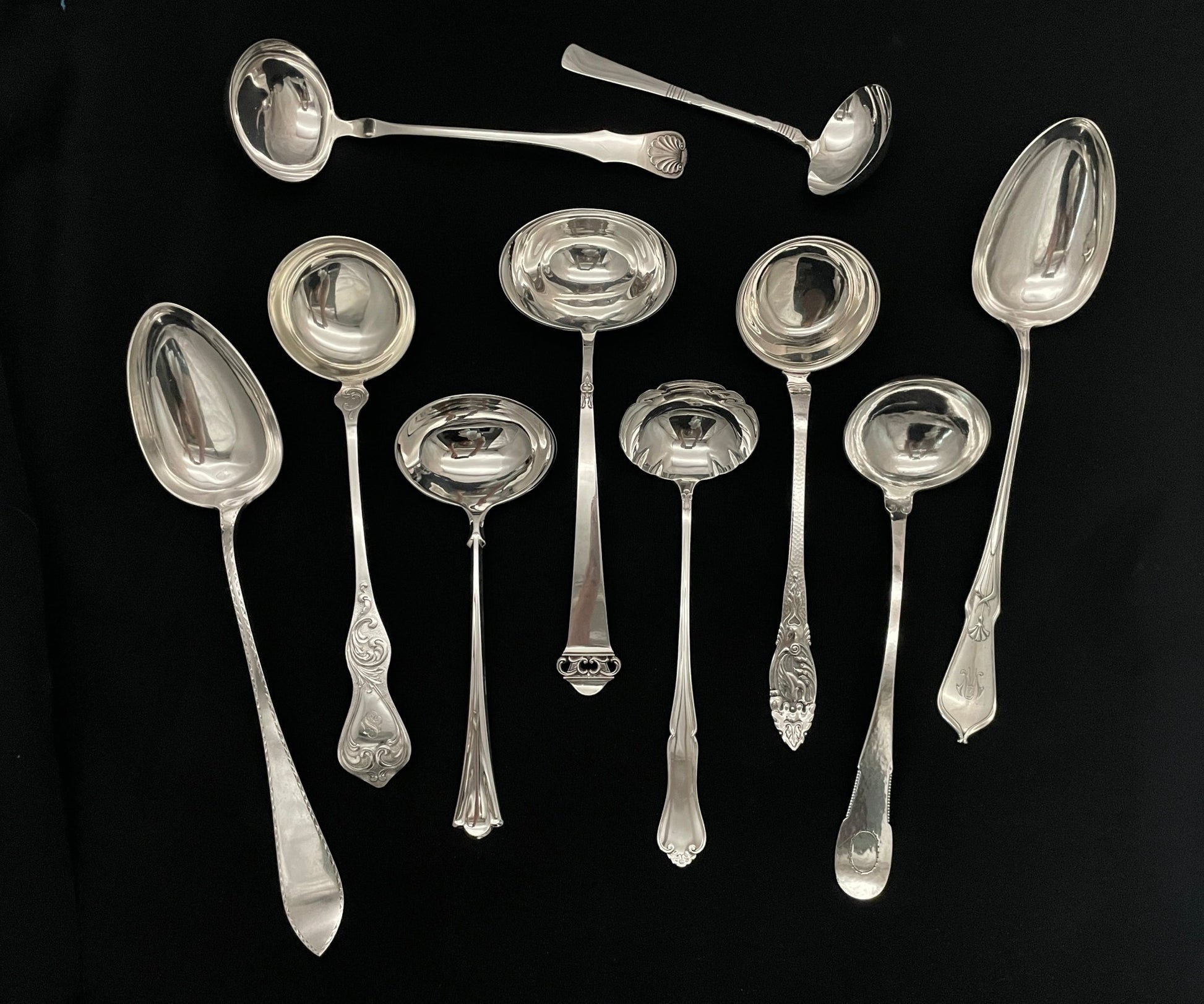 Sølvbestikk Suppeøse og Grøtskje