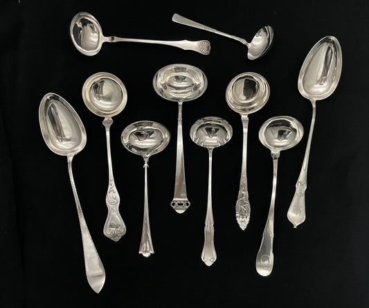 Sølvbestikk Suppeøse og Grøtskje