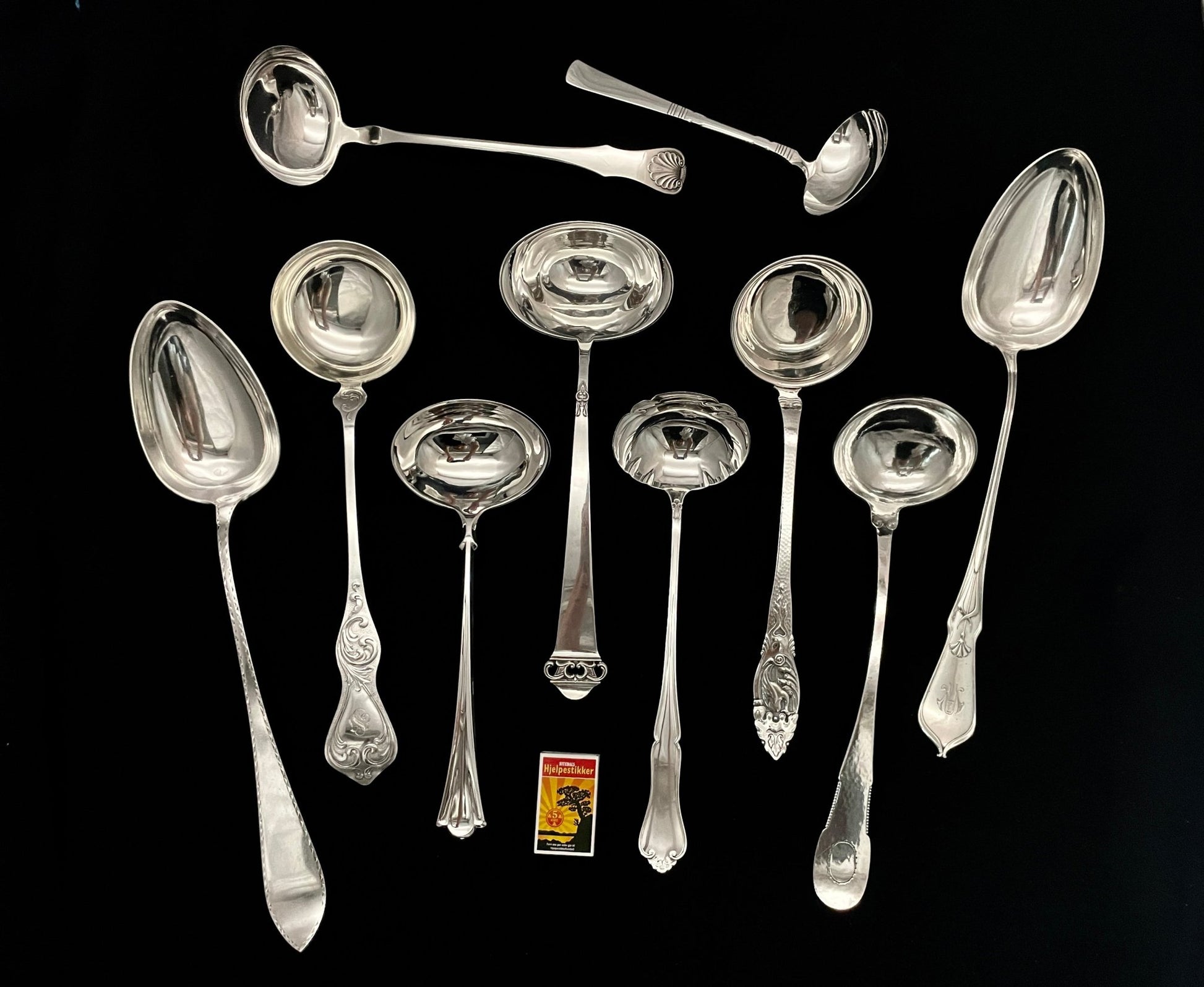 Sølvbestikk Suppeøse og Grøtskje