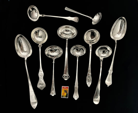 Sølvbestikk Suppeøse og Grøtskje