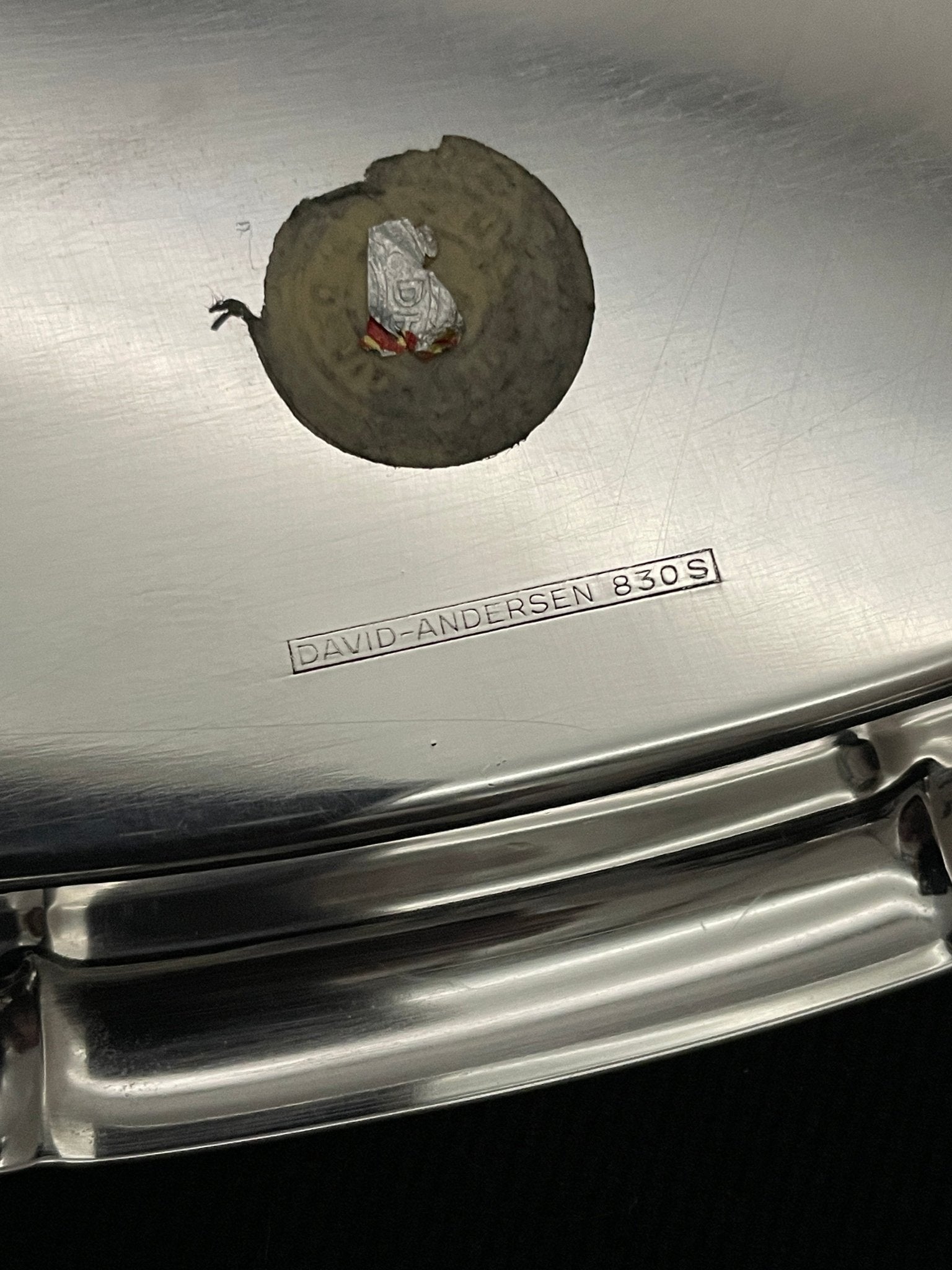 Sett nr 2 Sølvbrett David Andersen