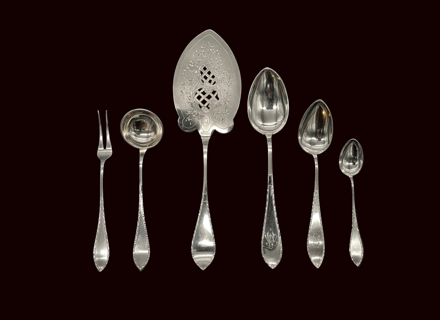 Spissgravert 2 Sølvbestikk