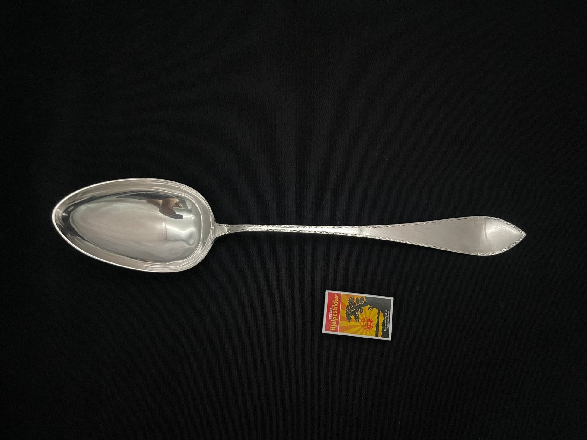 Spissgravert Sølvbestikk Grøtskje