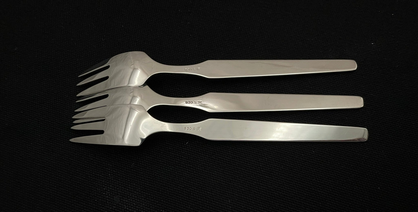 Stil sølvbestikk kakegaffel bakside Ottar Hval