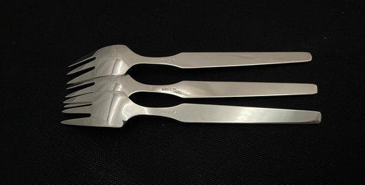 Stil sølvbestikk kakegaffel bakside Ottar Hval