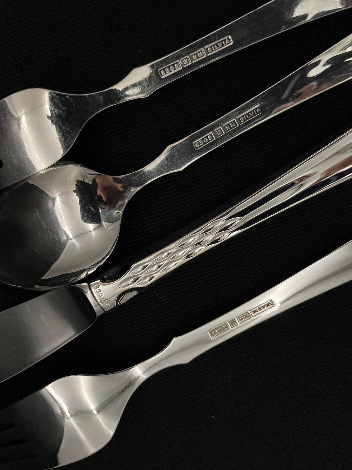 Sylvia Sølvbestikk Bakside Stempel