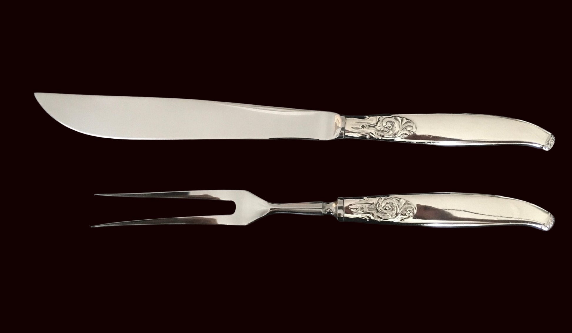 Tele Sølvbestikk Transjerkniv og Transjergaffel