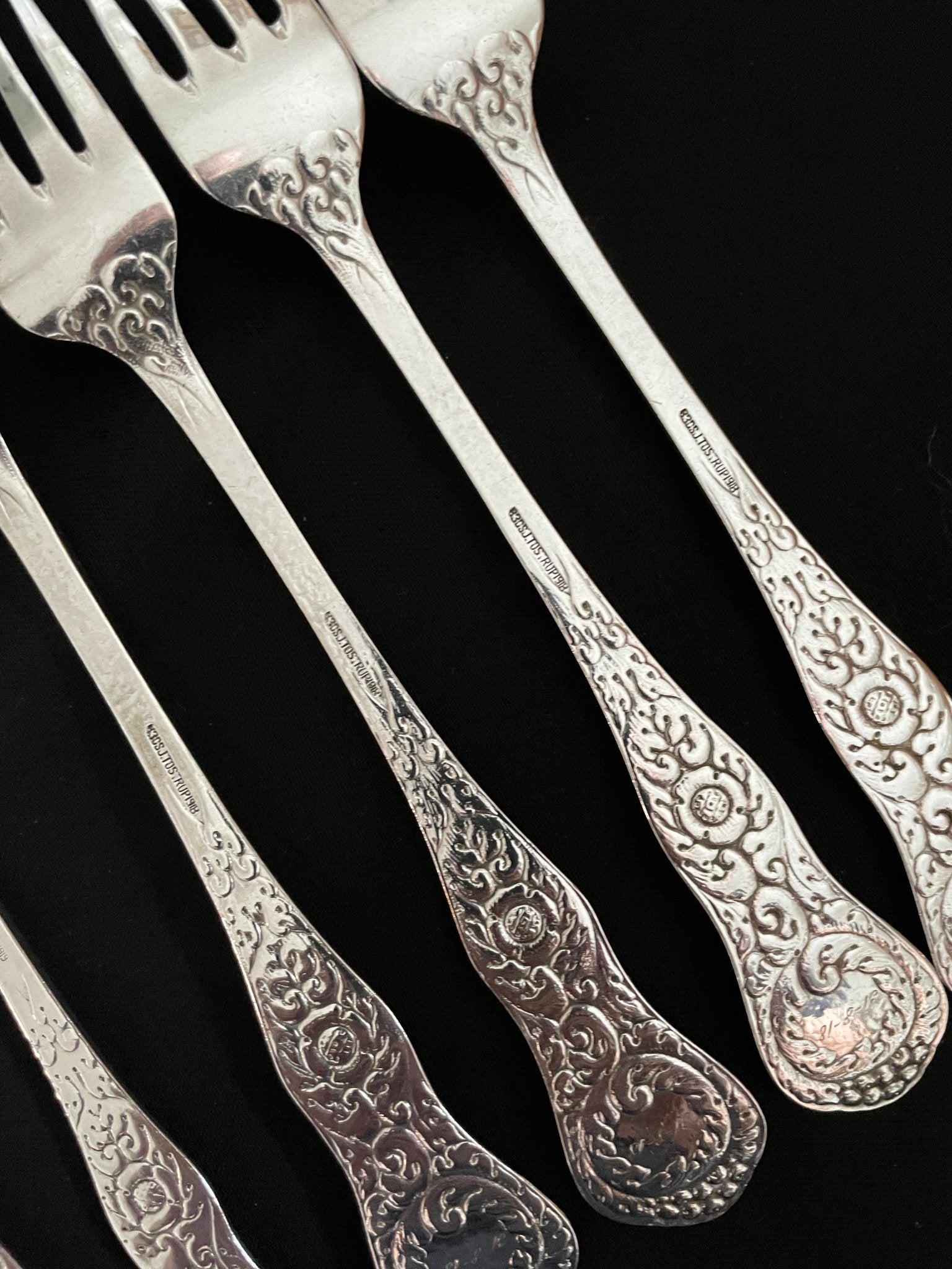 Ukjent Sølvbestikk Tostrup Gaffel Bakside