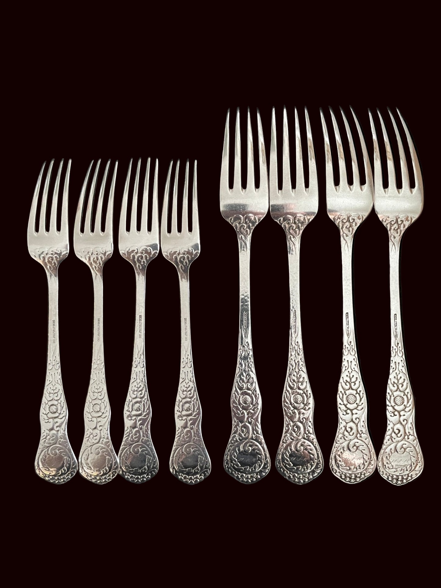 Ukjent Sølvbestikk Tostrup Gaffel Bakside