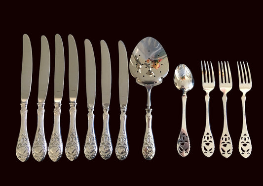 Veddeløp Sølvbestikk Bestikk Bakside