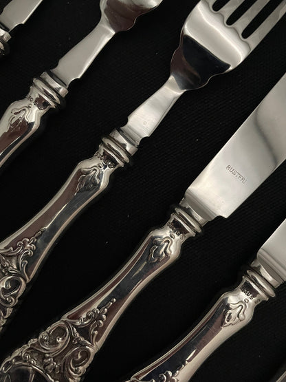 Veddeløp Sølvbestikk Fiskebestikk Bakside