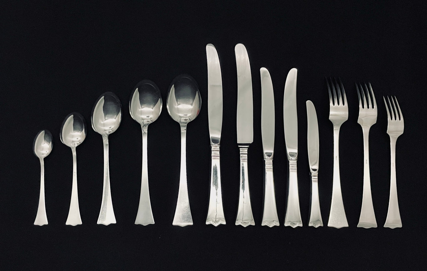 Krone silver cutlery in the 830s by J Tostrup